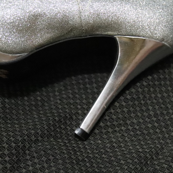 Rampage Open Toe Sparkle Heels - Picture 10 of 12